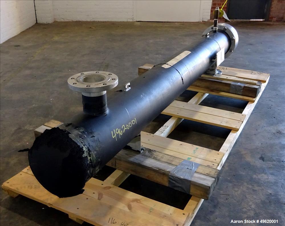 Used Allegheny Bradford 4 Pass Sanitary U Tube Heat Exchanger, Approximately 195 Square Feet, Size BEU/10-97, Horizontal. 304L Stainless steel shell rated 150 psi & Full Vacuum at -20 to 350 degrees ...