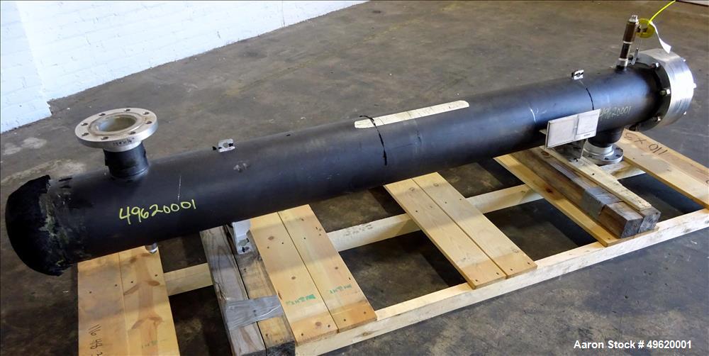 Used Allegheny Bradford 4 Pass Sanitary U Tube Heat Exchanger, Approximately 195 Square Feet, Size BEU/10-97, Horizontal. 304L Stainless steel shell rated 150 psi & Full Vacuum at -20 to 350 degrees ...