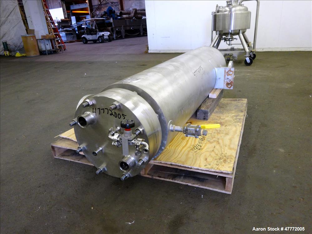 Used Allegheny Bradford U-tube Heat Exchanger, 138 Square Feet, Vertical.