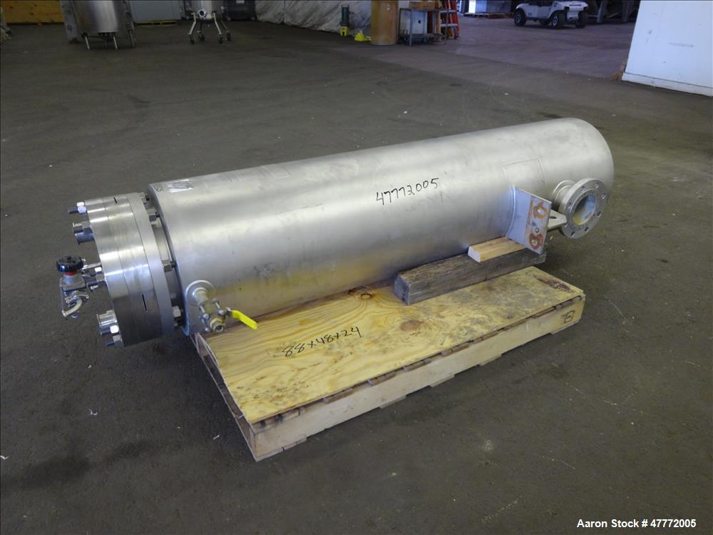 Used Allegheny Bradford U-tube Heat Exchanger, 138 Square Feet, Vertical.