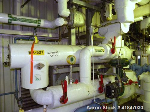 Used Allegheny Bradford U Tube Heat Exchanger, Approximately 50 Square Feet, Horizontal. 304 Stainless steel shell rated 150/FV psi at –20 to 400 deg.f., (55) 1/2’’ diameter x 7’ long 316L stainless ...