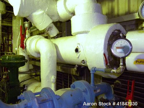 Used Allegheny Bradford U Tube Heat Exchanger, Approximately 50 Square Feet, Horizontal. 304 Stainless steel shell rated 150/FV psi at –20 to 400 deg.f., (55) 1/2’’ diameter x 7’ long 316L stainless ...