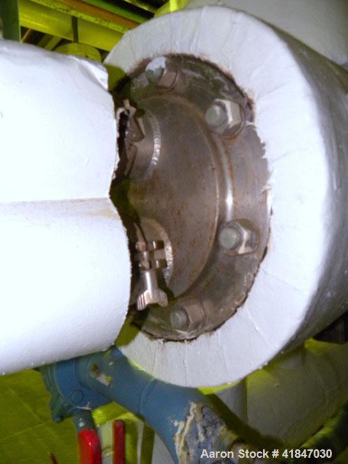 Used Allegheny Bradford U Tube Heat Exchanger, Approximately 50 Square Feet, Horizontal. 304 Stainless steel shell rated 150/FV psi at –20 to 400 deg.f., (55) 1/2’’ diameter x 7’ long 316L stainless ...