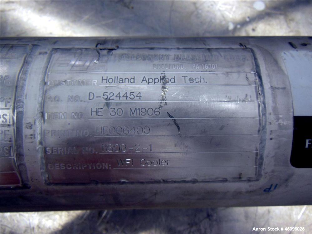 Used Allegheny Bradford 4 Pass U Tube Heat Exchanger