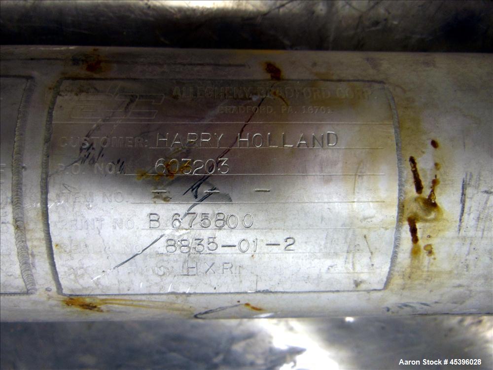 Used Allegheny Bradford 4 Pass U Tube Heat Exchanger