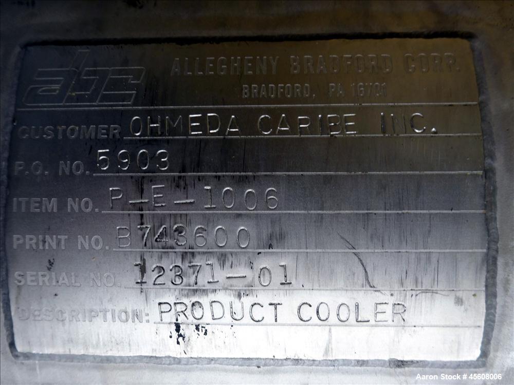 Used Stainless Steel Alleghany Bradford Heat Exchanger