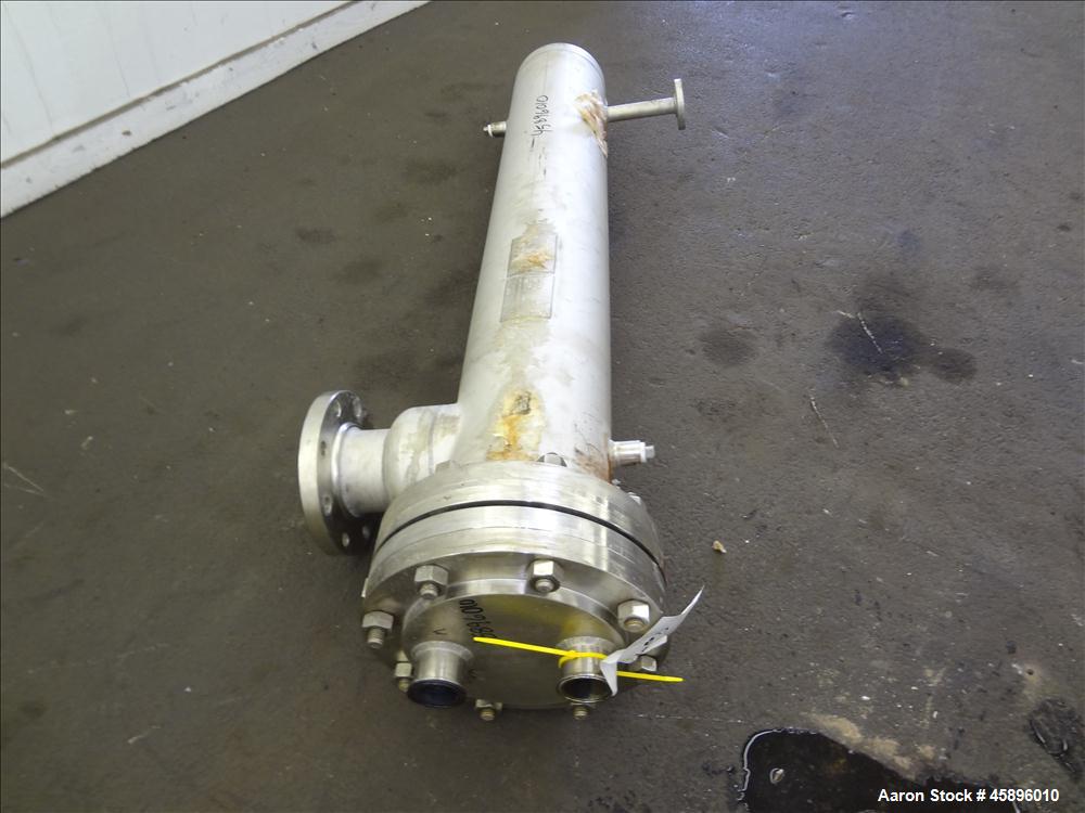 Used Allegheny Bradford 6 Pass U Tube Heat Exchanger, Approximately 35 Square Feet, Horizontal. 304L Stainless steel shell rated -20 to 150 psi at 375 degrees F. (30) 1/2" Diameter x 52" long 316L st...