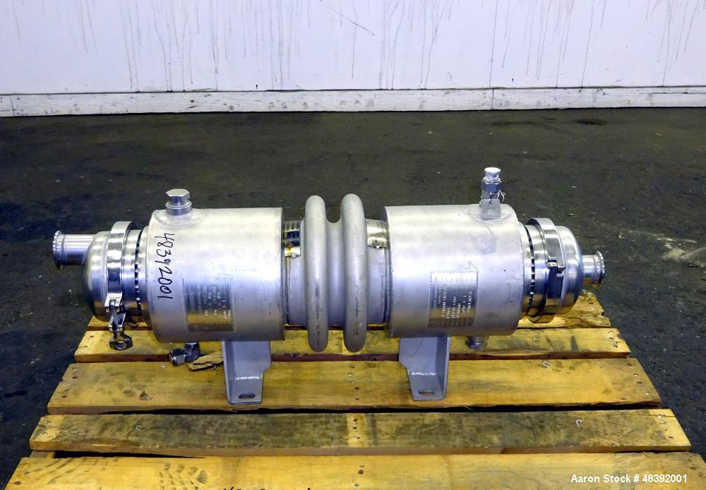 Used Allegheny Bradford Corp Heat Exchanger, Approximately 25 Sqft. Horizontal.