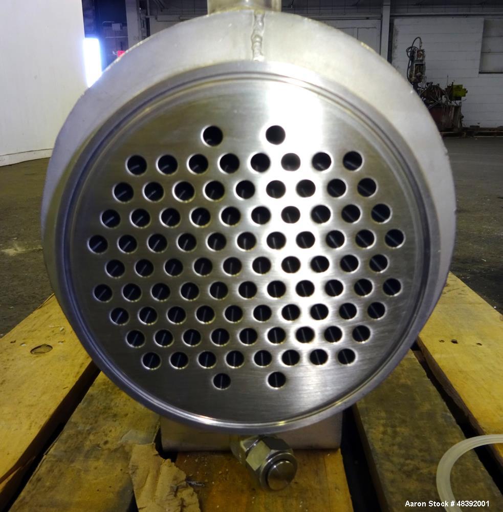 Used- Allegheny Bradford Corp Heat Exchanger, Approximately 25 Sqft. Horizontal.