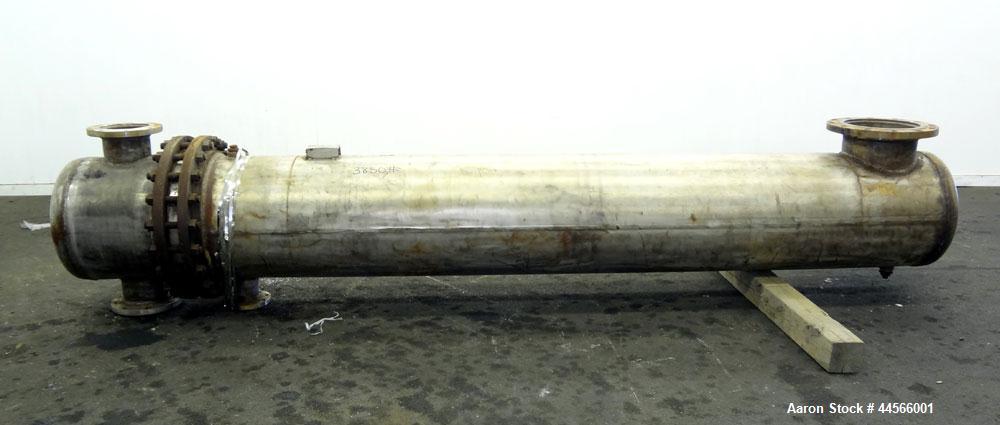 Used Alstrom Corp U Tube Heat Exchanger, 900 Square Feet, Model ADW, W-2-24-120, Horizontal. (230) 3/4" Diameter x 120" long 316L stainless steel tubes and 316 stainless steel shell, each side rated ...