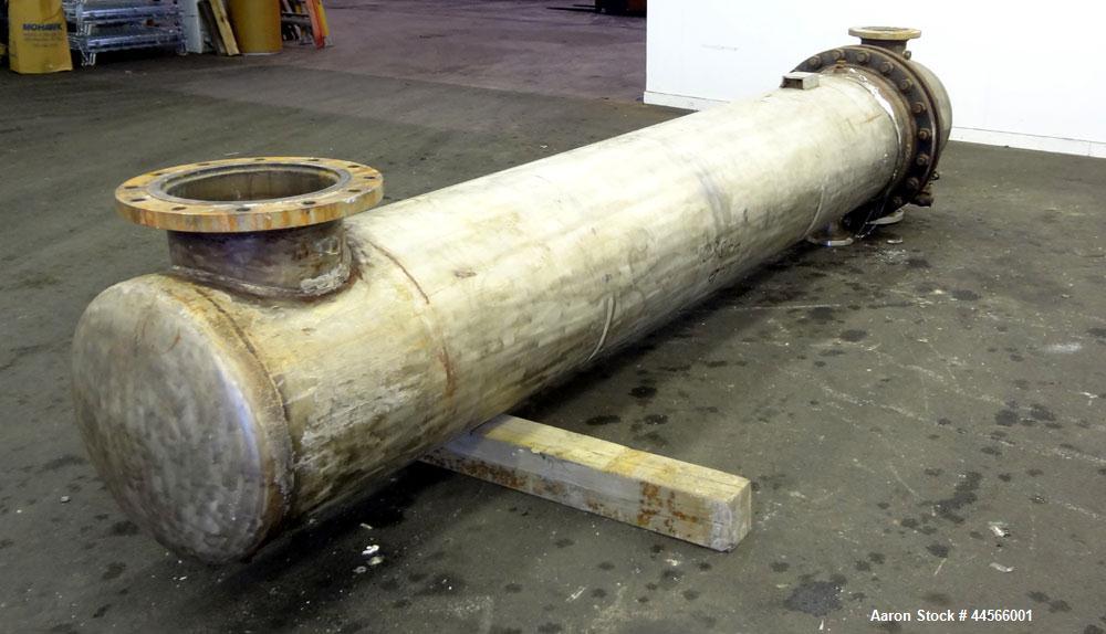 Used Alstrom Corp U Tube Heat Exchanger, 900 Square Feet, Model ADW, W-2-24-120, Horizontal. (230) 3/4" Diameter x 120" long 316L stainless steel tubes and 316 stainless steel shell, each side rated ...