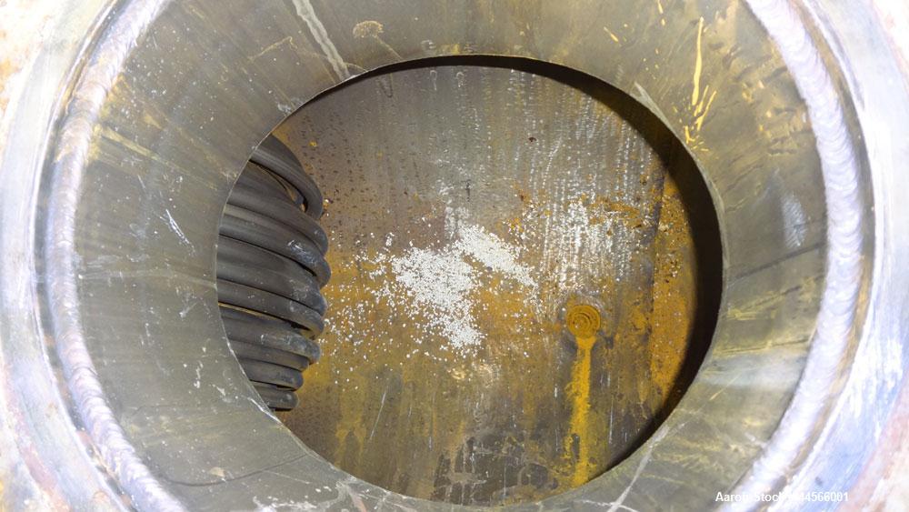 Used Alstrom Corp U Tube Heat Exchanger, 900 Square Feet, Model ADW, W-2-24-120, Horizontal. (230) 3/4" Diameter x 120" long 316L stainless steel tubes and 316 stainless steel shell, each side rated ...