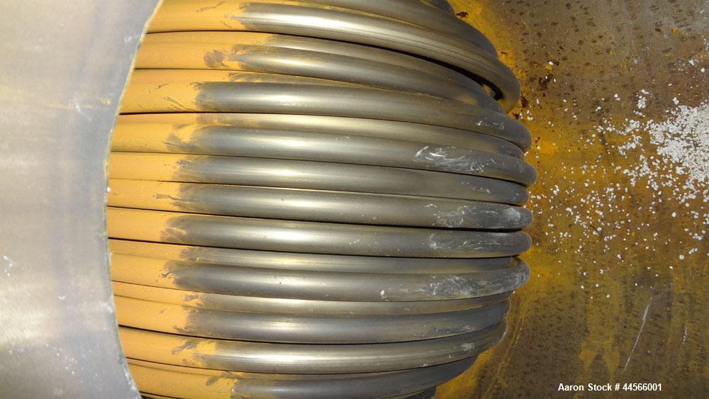 Used Alstrom Corp U Tube Heat Exchanger, 900 Square Feet, Model ADW, W-2-24-120, Horizontal. (230) 3/4" Diameter x 120" long 316L stainless steel tubes and 316 stainless steel shell, each side rated ...