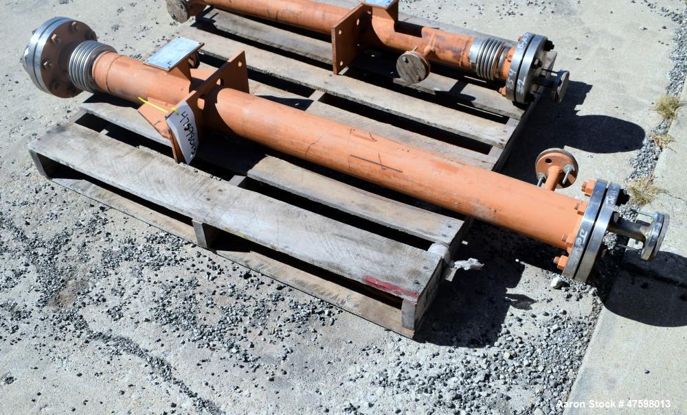 Unused- Ambassador Heat Transfer Single Pass Shell & Tube Heat Exchanger, 5.88 Square Feet, Vertical. Carbon steel shell rated 165 psi at 55 to 400 degrees F. (6) 3/4" Diameter x 5 long 304L stainles...
