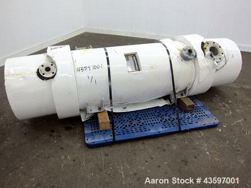 Used Ametek Single Pass Shell & Tube Heat Exchanger, 152 Square Feet, Vertical. Size 15-B-48, Type 1-V-1. Carbon steel shell rated 150 psi at 400 degrees F, (195) 3/4” diameter x 48” long 316L stainl...