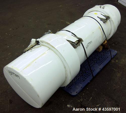 Used Ametek Single Pass Shell & Tube Heat Exchanger, 152 Square Feet, Vertical. Size 15-B-48, Type 1-V-1. Carbon steel shell rated 150 psi at 400 degrees F, (195) 3/4” diameter x 48” long 316L stainl...