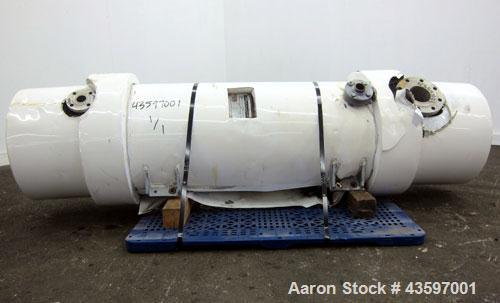 Used Ametek Single Pass Shell & Tube Heat Exchanger, 152 Square Feet, Vertical. Size 15-B-48, Type 1-V-1. Carbon steel shell rated 150 psi at 400 degrees F, (195) 3/4” diameter x 48” long 316L stainl...