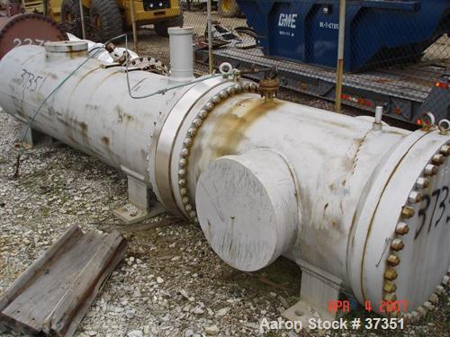 Unused- Ametek Inc, Schuette Koerting Inc heat exchanger, 660 square feet, U-tube. Carbon steel shell, heads. 304 stainless steel tubes and tube sheet. 290 U-tubes x 3/4" diameter x 116" long rated 6...
