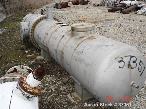 Unused- Ametek Inc, Schuette Koerting Inc heat exchanger, 660 square feet, U-tube. Carbon steel shell, heads. 304 stainless ...