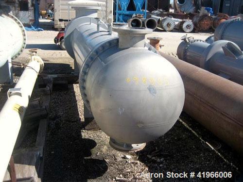 Unused- Atlas Industrial 4 Pass Shell and Tube Heat Exchanger, 1471 square feet, horizontal, type BEM 30-168. Carbon steel shell rated FV/150 psi at -20 to 400 deg F. (408) 1" diameter x 14’ long 304...