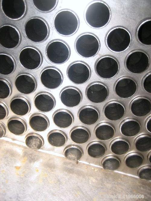 Unused- Atlas Industrial 4 Pass Shell and Tube Heat Exchanger, 1471 square feet, horizontal, type BEM 30-168. Carbon steel shell rated FV/150 psi at -20 to 400 deg F. (408) 1" diameter x 14’ long 304...