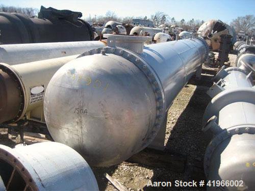 Unused- Atlas Industrial 8 Pass Shell and Tube Heat Exchanger, 2199 square feet, horizontal, type BEM 36-264. Carbon steel shell rated FV/150 psi at -20 to 400 deg F. (309) 1-1/4'' diameter x 22’ lon...