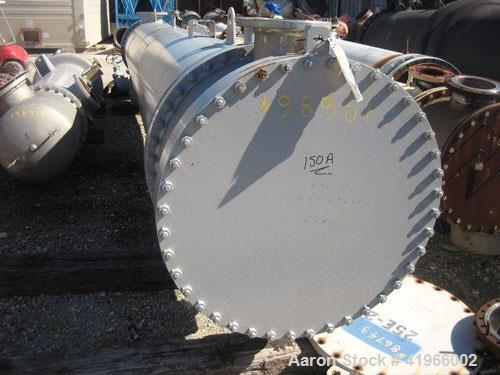 Unused- Atlas Industrial 8 Pass Shell and Tube Heat Exchanger, 2199 square feet, horizontal, type BEM 36-264. Carbon steel shell rated FV/150 psi at -20 to 400 deg F. (309) 1-1/4'' diameter x 22’ lon...