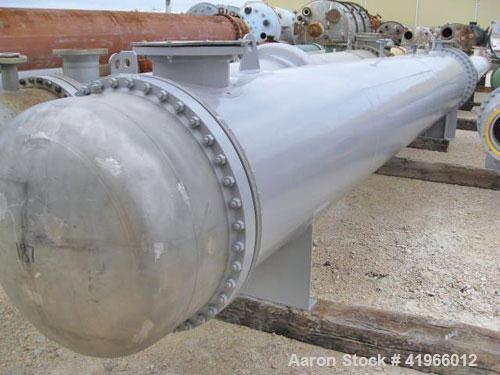 Unused- Atlas Industrial 8 Pass Shell and Tube Heat Exchanger, 2199 square feet, horizontal, type BEM 36-264. Carbon steel shell rated FV/150 psi at -20 to 400 deg F. (309) 1-1/4'' diameter x 22’ lon...
