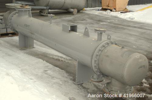 Unused- Atlas Industrial Single Pass Shell and Tube Heat Exchanger, 355 square feet, horizontal, type BEM 16-120. Carbon steel shell rated FV/150 psi at -20 to 400 deg F. (184) 3/4" diameter x 10’ lo...