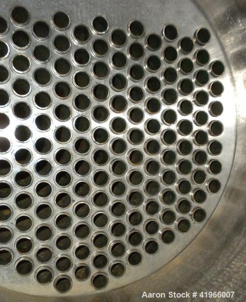 Unused- Atlas Industrial Single Pass Shell and Tube Heat Exchanger, 355 square feet, horizontal, type BEM 16-120. Carbon steel shell rated FV/150 psi at -20 to 400 deg F. (184) 3/4" diameter x 10’ lo...