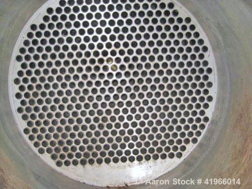 Unused- Atlas Industrial Single Pass Shell and Tube Heat Exchanger, 1501 square feet, horizontal, type BEM 24-192. 304 Stainless steel shell rated FV/150 psi at -20 to 300 deg F. (484) 3/4" diameter ...