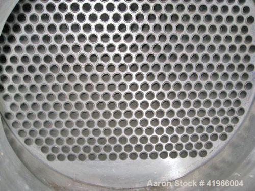 Unused- Atlas Industrial Single Pass Shell and Tube Heat Exchanger, 1501 square feet, horizontal, type BEM 24-192. 304 Stainless steel shell rated FV/150 psi at -20 to 300 deg F. (484) 3/4" diameter ...