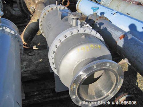 Unused- Atlas Industrial Single Pass Shell and Tube Heat Exchanger, 386 square feet, horizontal, type BEM 24-48. 304 Stainless steel shell rated FV/150 psi at -20 to 300 deg F. (520) 3/4" diameter x ...