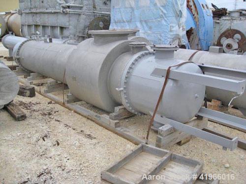 Unused- Atlas Industrial 4 Pass Shell and Tube Heat Exchanger, 3487 square feet, vertica, type BEM 36-192. 304 Stainless steel shell rated FV/75 psi at -20 to 300 deg F. (1127) 3/4" diameter x 16’ lo...