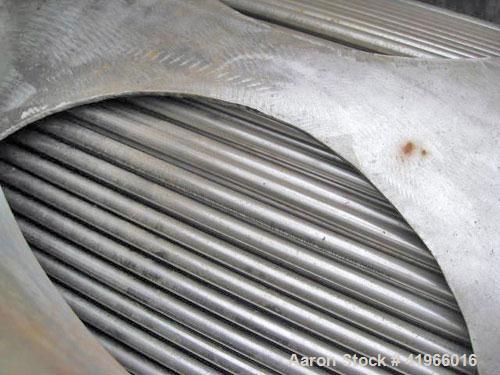 Unused- Atlas Industrial 4 Pass Shell and Tube Heat Exchanger, 3487 square feet, vertica, type BEM 36-192. 304 Stainless steel shell rated FV/75 psi at -20 to 300 deg F. (1127) 3/4" diameter x 16’ lo...