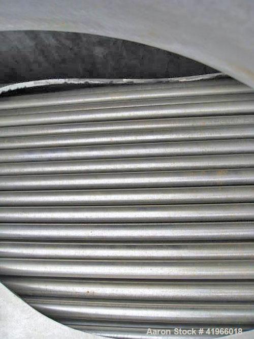 Unused- Atlas Industrial 4 Pass Shell and Tube Heat Exchanger, 3487 square feet, vertical, type BEM 36-192. 304 Stainless steel shell rated FV/75 psi at -20 to 300 deg F. (1127) 3/4'' diameter x 16’ ...