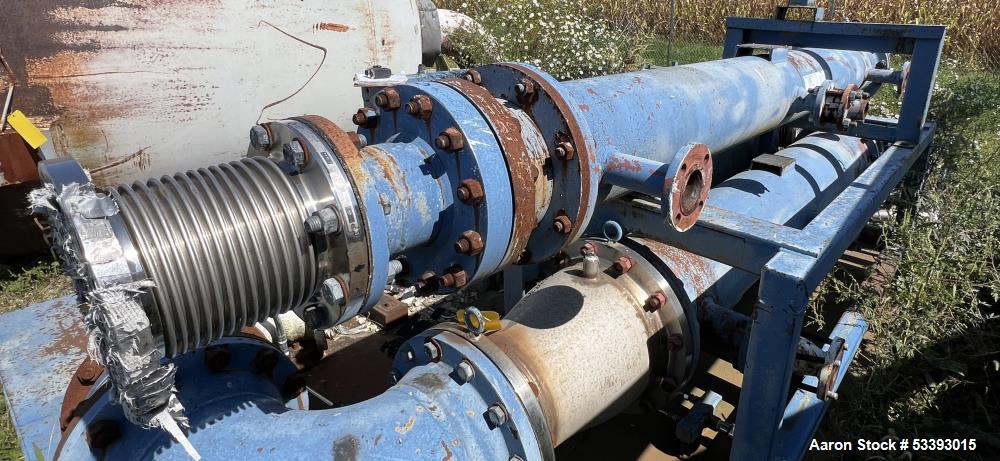 Used – Aurora Industrial Machining Horizontal Shell & Tube Heat Exchanger – 150 PSI, Carbon Steel