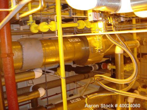 Used Atlas Single Pass Shell And Tube Heat Exchanger, 399 square feet, horizontal. Type BEM18-120. Carbon steel shell rated 100 psi at 300 deg.f., carbon steel baffles, and expansion ring. (208) 3/4"...