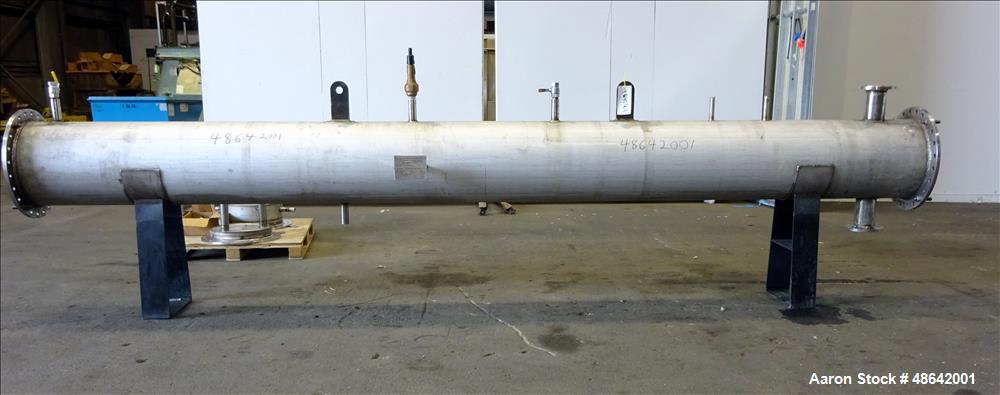 Used- Rycroft 8 Pass Shell & Tube Heat Exchanger, Type BFM,  Approximate 400 Squ