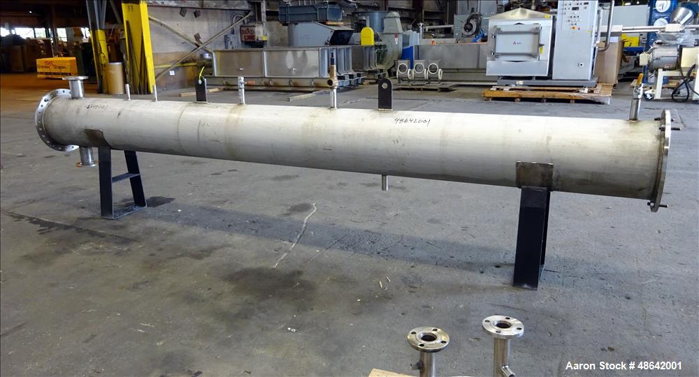 Used- Rycroft 8 Pass Shell & Tube Heat Exchanger, Type BFM,  Approximate 400 Squ