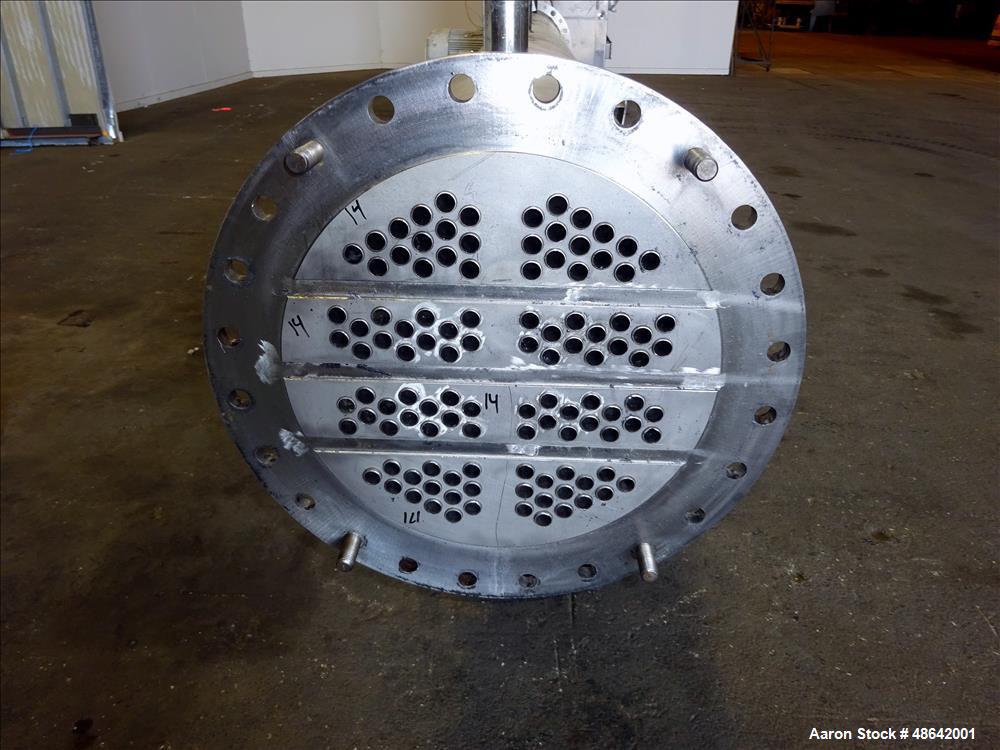 Used Rycroft 8 Pass Shell & Tube Heat Exchanger, Type BFM,  Approximate 400 Squ