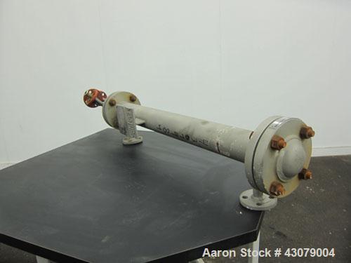 Used Vertical Chemithon Shell & Tube Heat Exchanger, 8.5 Square Feet