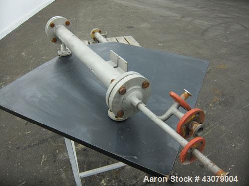 Used Vertical Chemithon Shell & Tube Heat Exchanger, 8.5 Square Feet