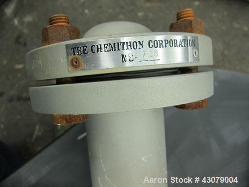 Used Vertical Chemithon Shell & Tube Heat Exchanger, 8.5 Square Feet