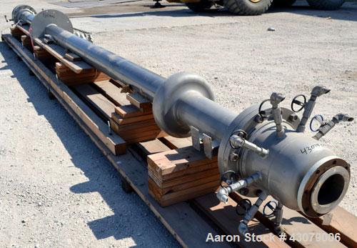 Used Vertical Chemithon 9 Tube Pilot Scale Turbo Tube Reactor - Heat Exchanger, 44 Square Feet