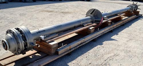 Used Vertical Chemithon 9 Tube Pilot Scale Turbo Tube Reactor - Heat Exchanger, 44 Square Feet