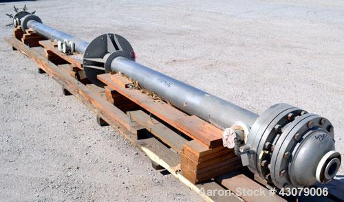 Used Vertical Chemithon 9 Tube Pilot Scale Turbo Tube Reactor - Heat Exchanger, 44 Square Feet