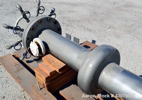 Used Vertical Chemithon 9 Tube Pilot Scale Turbo Tube Reactor - Heat Exchanger, 44 Square Feet