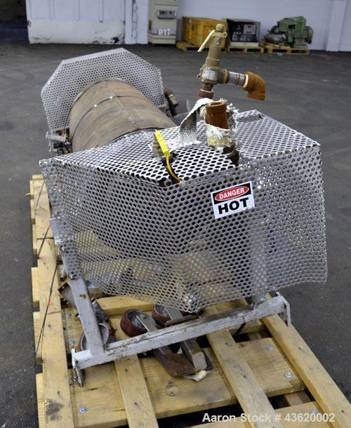 Used Chromalox Circulation Heater, Model GCH-45903VXX. 90 Kw, 3/460 volt. Designed for steam, gas, and air heating. Heating element model 52079-004. Includes a control panel. Mounted on a carbon stee...
