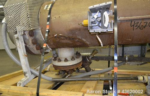 Used Chromalox Circulation Heater, Model GCH-45903VXX. 90 Kw, 3/460 volt. Designed for steam, gas, and air heating. Heating element model 52079-004. Includes a control panel. Mounted on a carbon stee...
